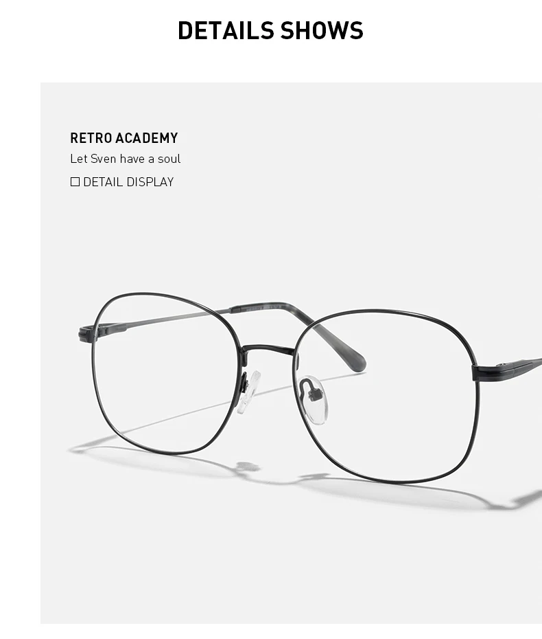 MERRYS DESIGN Retro Oval Gläser rahmen Für Männer Frauen Ultraleicht Brillen Vintage Brillen Optische Rahmen S2713 – Detail 6
