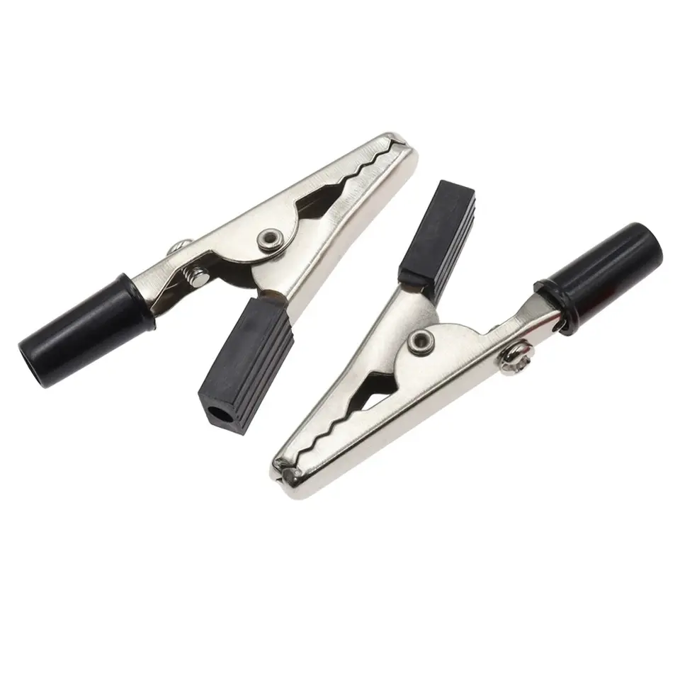 10 Pieces Metal Alligator Clips Test Clips, Electronic Product Test Clips With Screws And Solder Ports, Electrician Wire Clips image 6