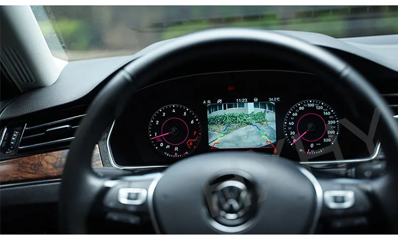 Instrumento de grupo Digital de coche CockPit para Volkswagen VW Golf 7 R Golf7 MK7 GTi Passat B8 CC LCD velocímetros reproductor de tablero 4