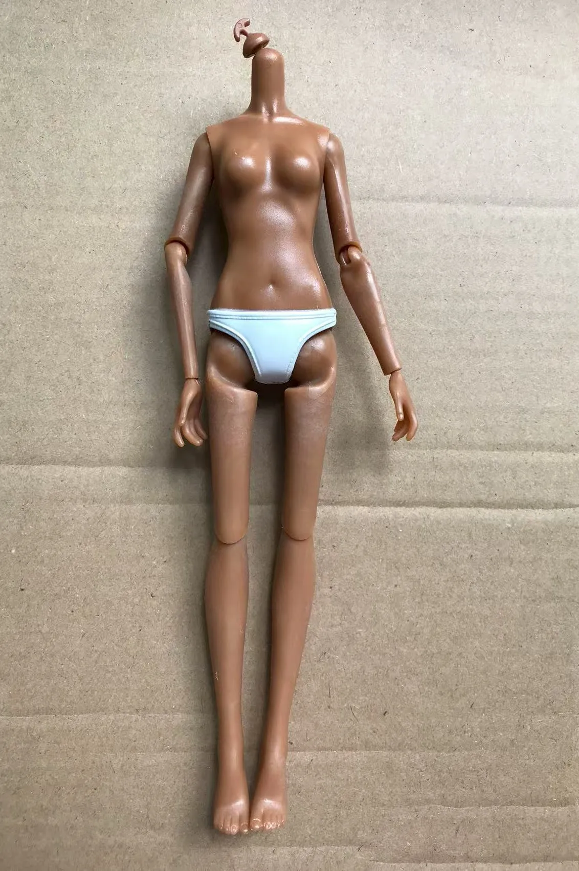 1/6 Puppenköpfe mit Brille und echten Wimpern, beige, braun, weiße Haut, 25 cm, MC2-Körper, kompatible Kopfteile für Puppenfiguren – Detail 31