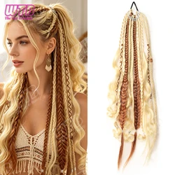 Elegant Synthetic Braided Wig - Effortless Wear for Any Occasion (B)