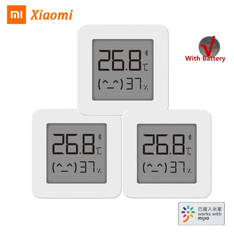 Xiaomi Mijia Bluetooth Thermometer Hygrometer 2 Wireless Smart Electric  Digital Thermometre Humidity Sensor Home with Mijia App - AliExpress