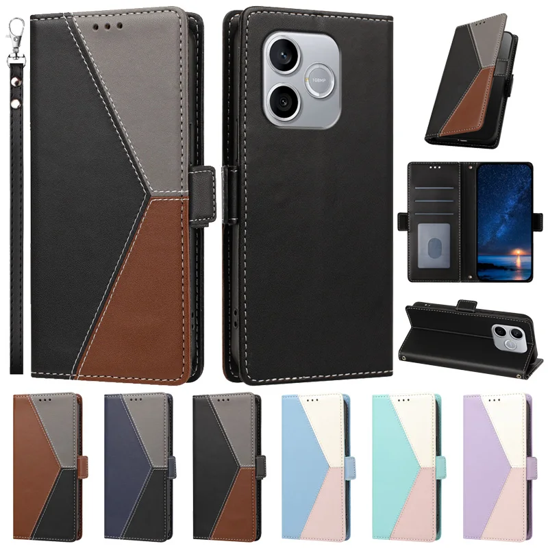 Magnetic Leather Wallet Phone Case with Stand and Card Slots