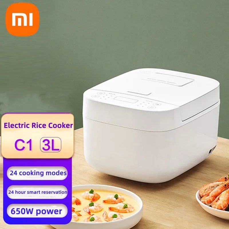 XIAOMI MIJIA Electric Rice Cooker C1 3L/4L Smart 24h Booking Cake Multi function Cooking Soup