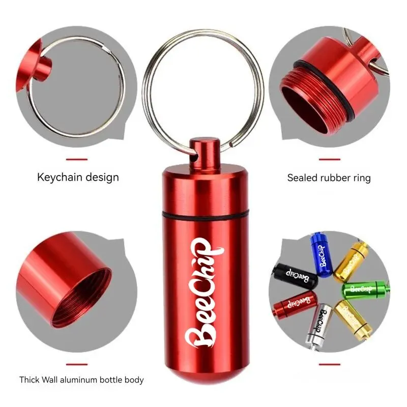 Mini Portable Travel pill organizer All-In-One Carrying Easily Clean Refill Pills Prevent Falling Out Pill Storage Container 3PCS