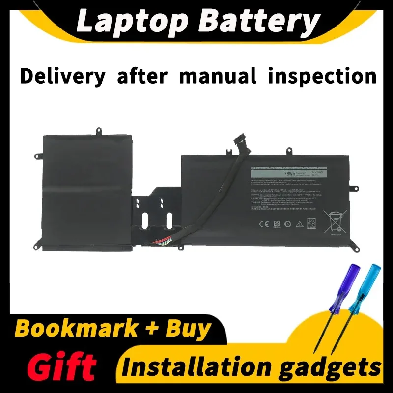 Фото Аккумулятор для ноутбука Dell Alienware M15 R2 M17 R2 P87F P41E Y9M6F 11,4 V 76wh/6334mAh №1