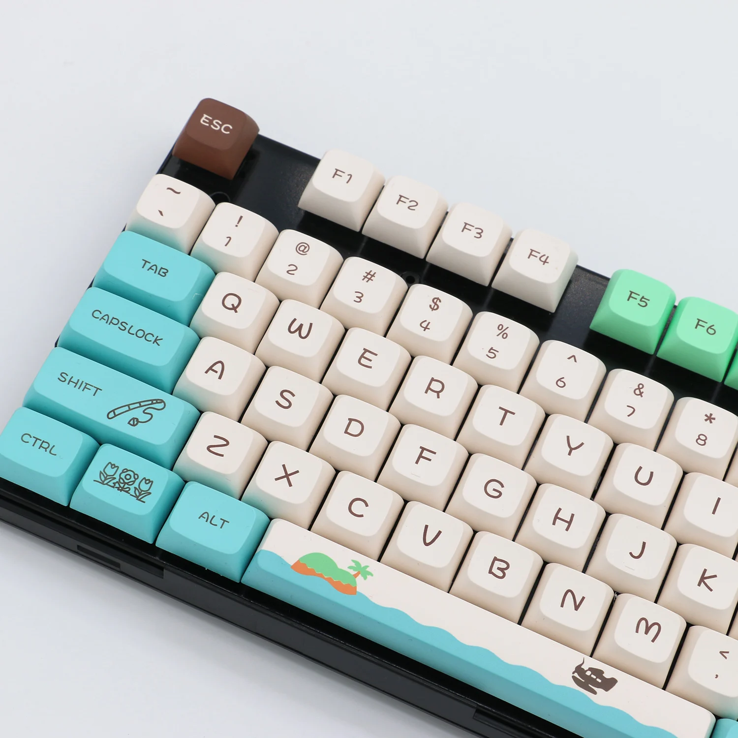 Bom Animal Crossing PBT Keycaps, XDA Perfil
