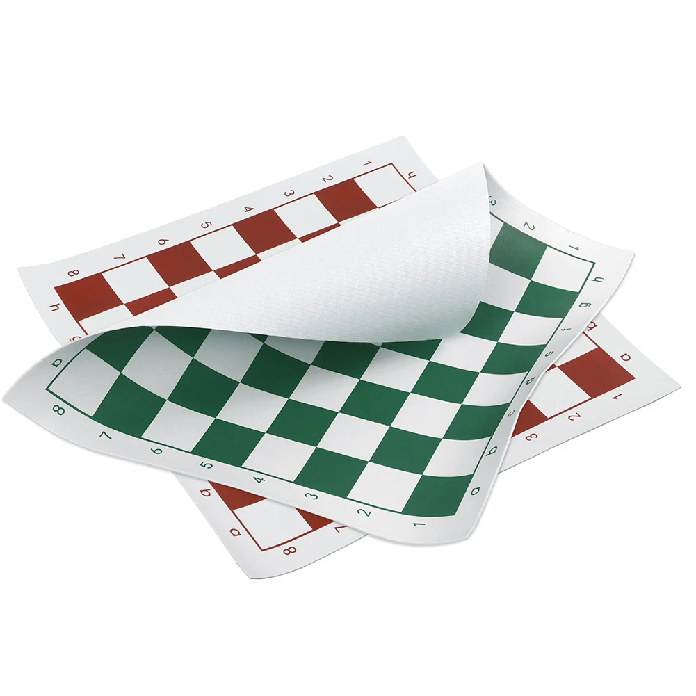 34.5x34.5/42x42cm PVC Leather Tournament Chess Board For Children's Educational Games Entertainment Board Games Foldable Chess Board