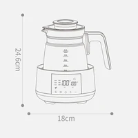 Bouilloire électrique de 1,2 l, régulateur de lait thermostatique pour bébé, bouilloire pour bébé, garde au chaud, Pot isolant intelligent 24 heures, chauffe-lait 6
