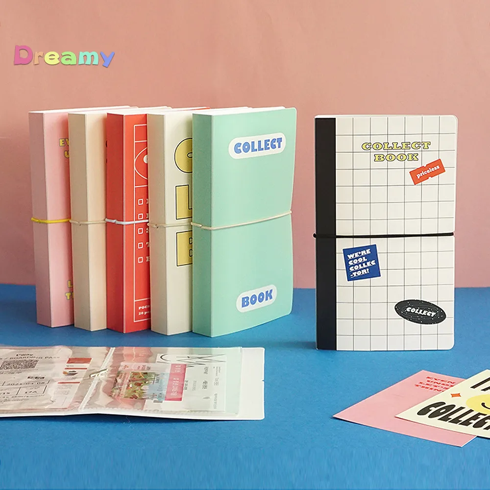 Sticker Collecting Album Reusable Sticker Book 40 Sheets A4/A5 PU Leather  Cover for Scrapbook