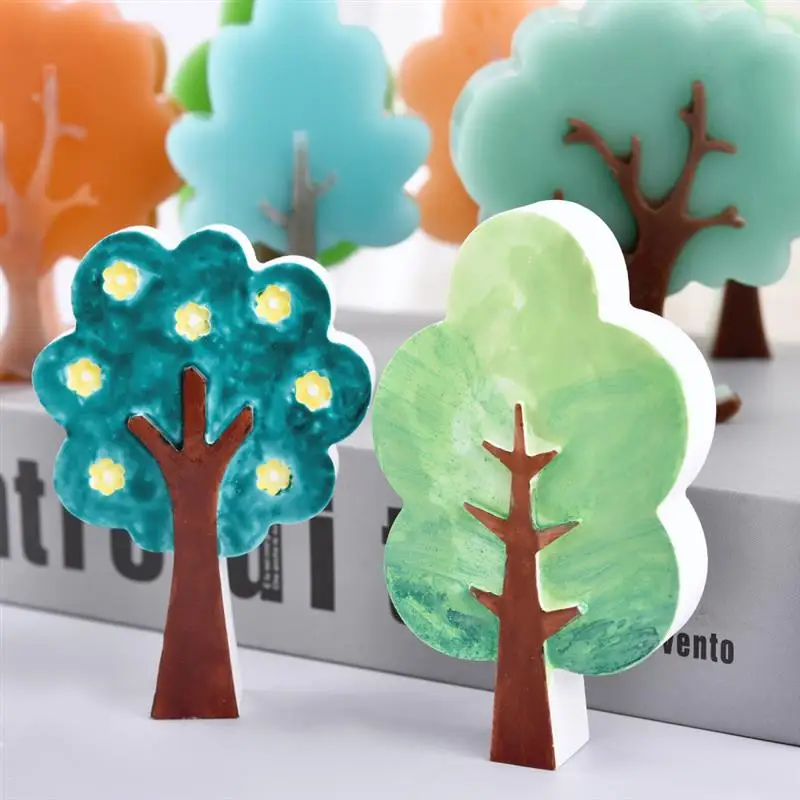 Christmas Muti-Styles Tree Silicone Mold DIY Epoxy Resin Gypsum Aromatherapy Soap Candle Making Handmade Crafts 3D Home Decor