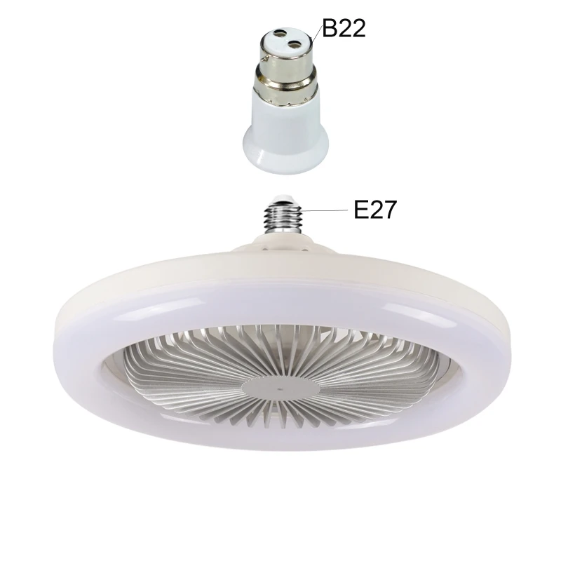 LED Ceiling Fan 30W Cooler Fan with Remote 2800K-6500K Modern Home Lighting