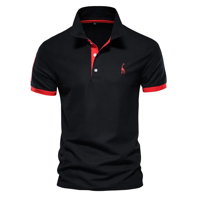 Men's Polo Shirt Short Sleeve for Men 5XL casual short sleeved shirt short sleeved shirt