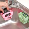 Creative kitchen dishwashing sponge drain rack suction cup sink storage rack wall mounted scouring pad cloth cloth storage rack