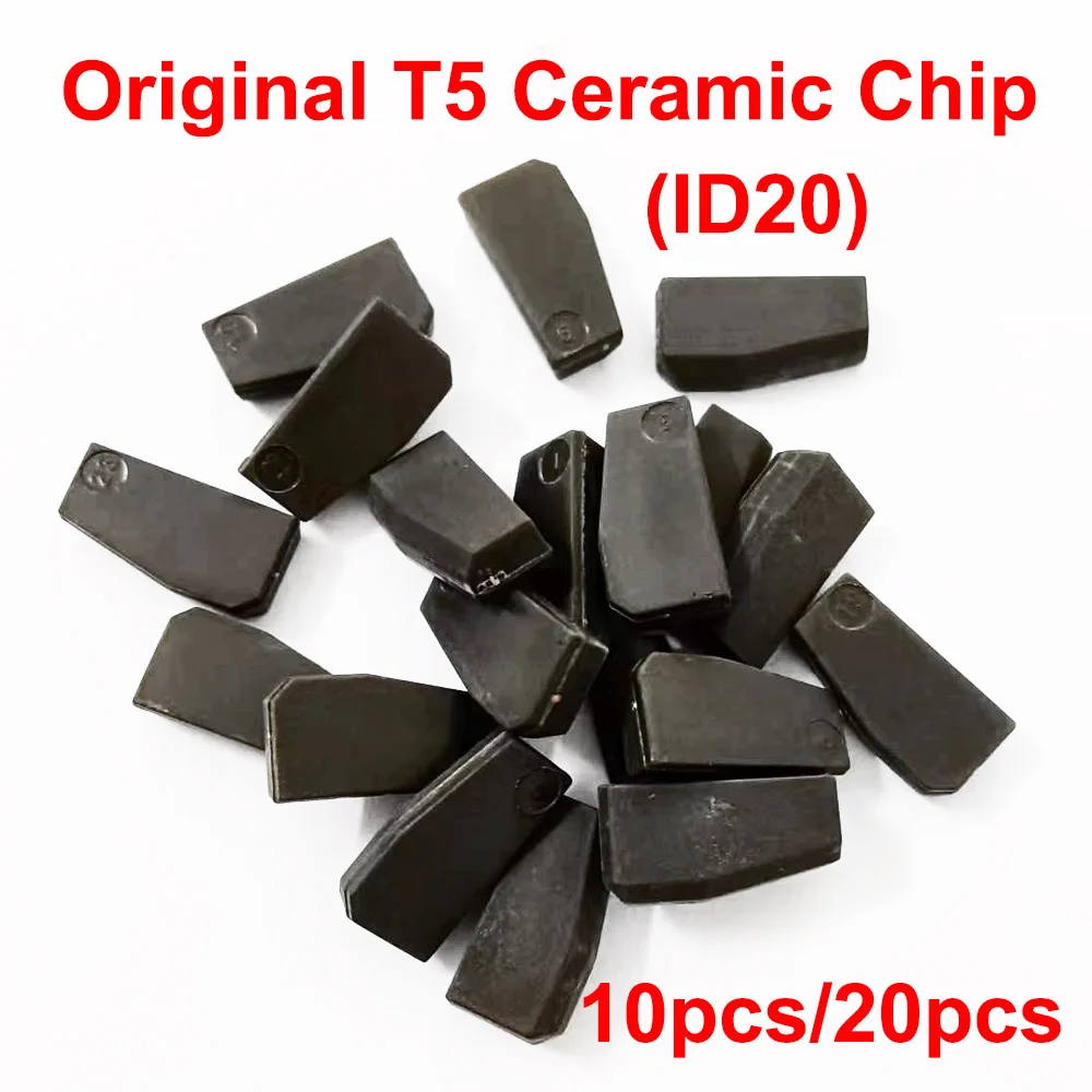 

10PCS 20PCS original T5 Ceramic Chip ID20 ID 20 ID 13 T20 ID13 Transponder Chip For Citroen Nissan Honda Car Key Chip