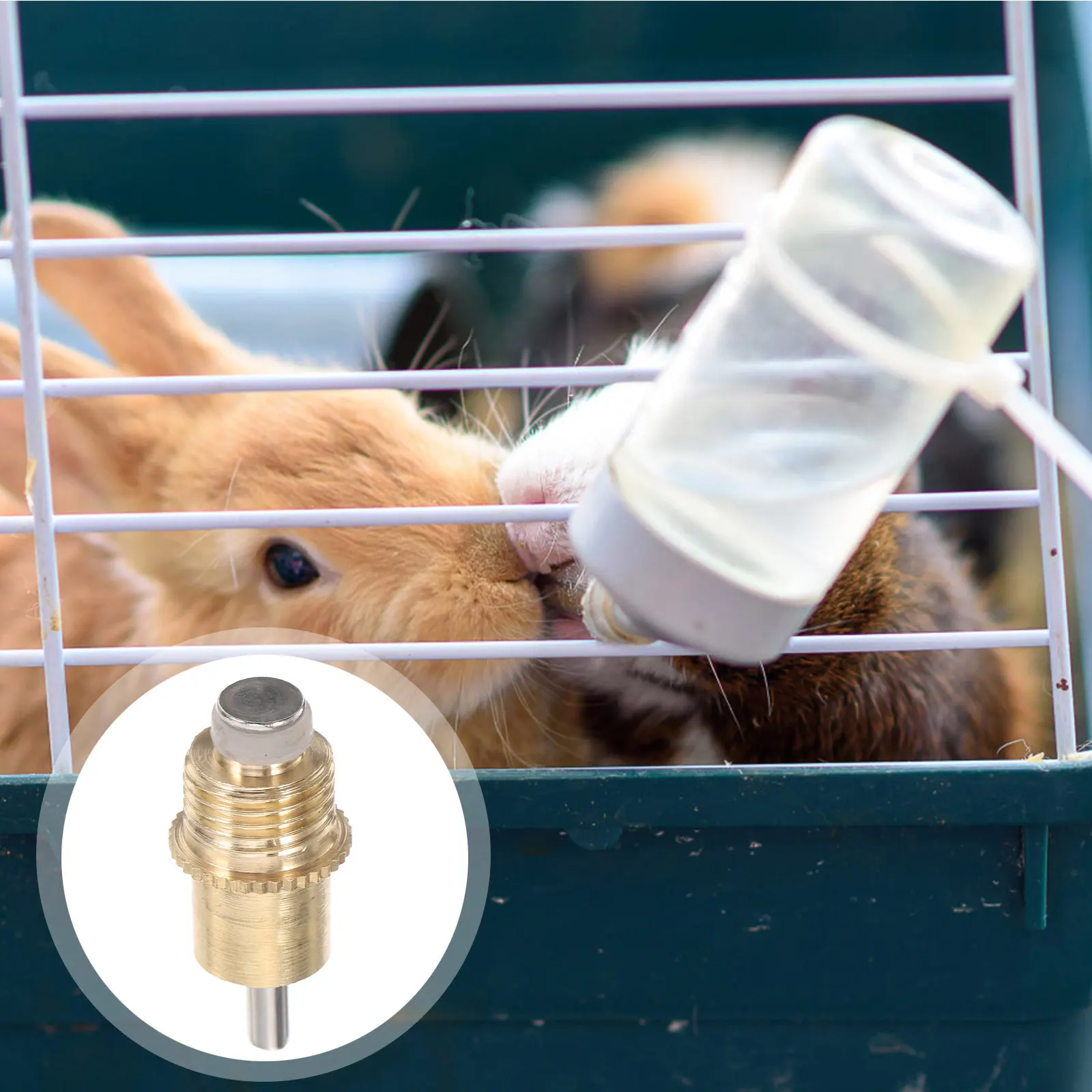 10Pcs Automatic Rabbit Waterer Copper Head Nipple Drinkers for Cages ...