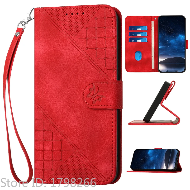 Luxury Pattern Flower Leather Phone Case - Flip Cover Wallet with Card Holder