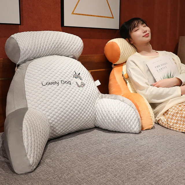 Lumbar Pillow Big Backrest Reading Rest Pillow Lumbar Support Chair Cushion  for Sofa Bed Lumbar Pillow