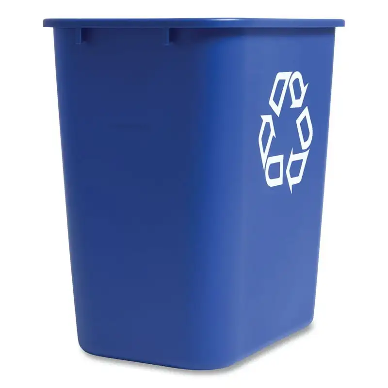 

Professional Open Top Indoor Recycling Container, Plastic, 7 Gal, Blue