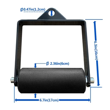 Gym Lat Pull Down Pulley Cable Machine Handle Attachment Fitness Arm Wrestling Workout Deadlift D Shape Hand Grip 5