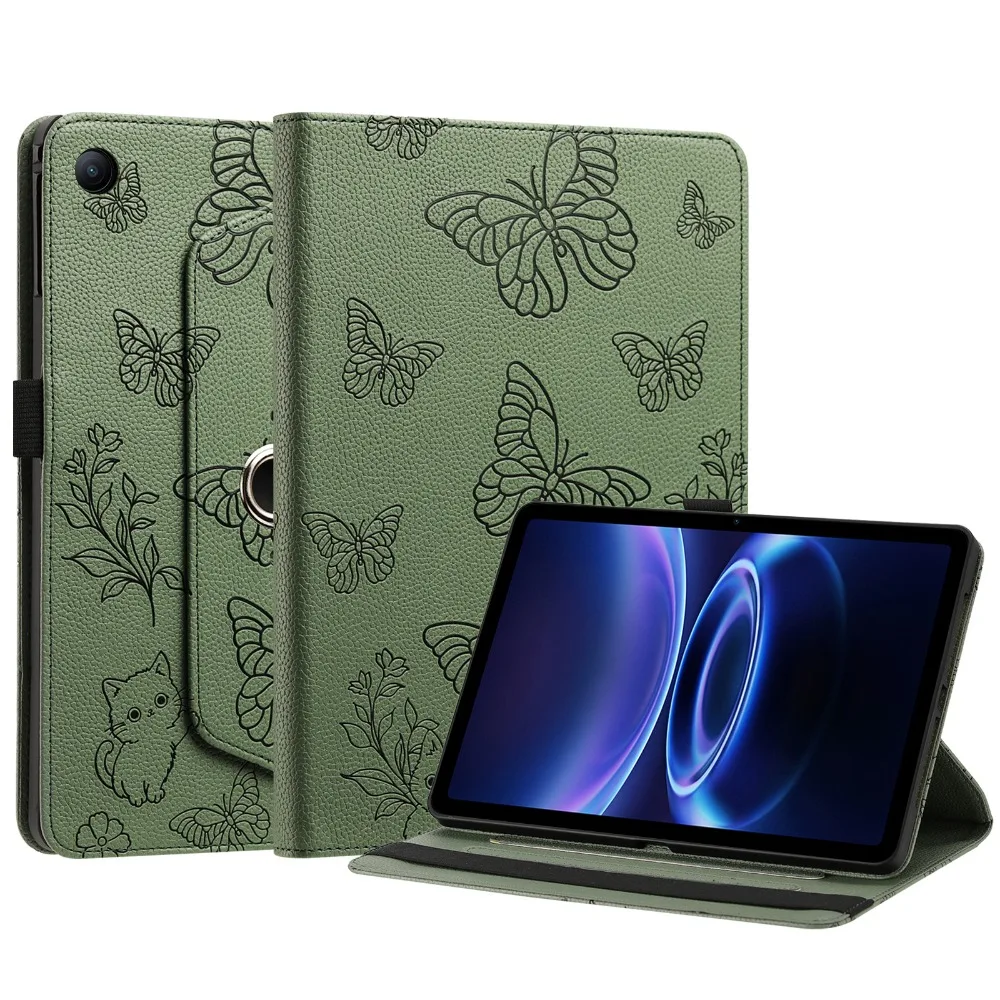 360° Rotation Flip Stand Cover with Embossed Design