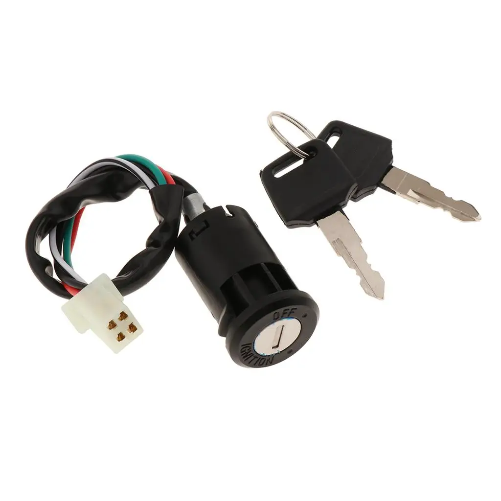 Ignition Switch Lock With 2 Keys Suitable for ATV 50CC,110CC, 125CC,150CC Black