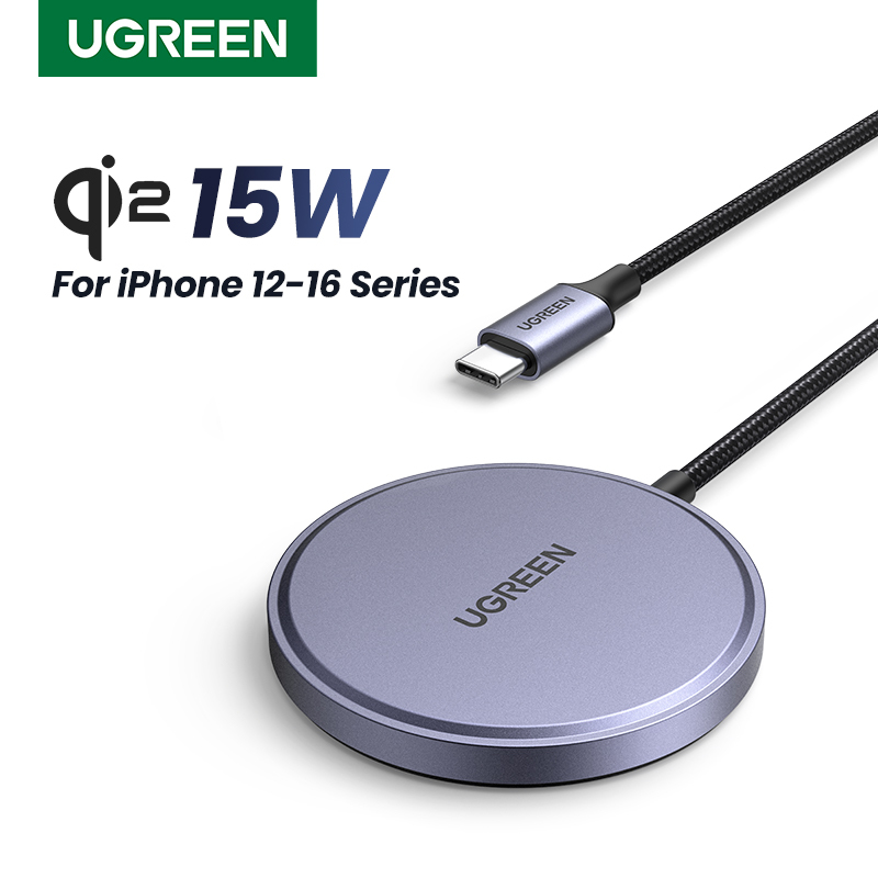UGREEN Qi2 15W Magnetic Wireless Charger For iPhone 16 15 pro max Magnet Induction Charger for Macsafe Wireless Charging Pad