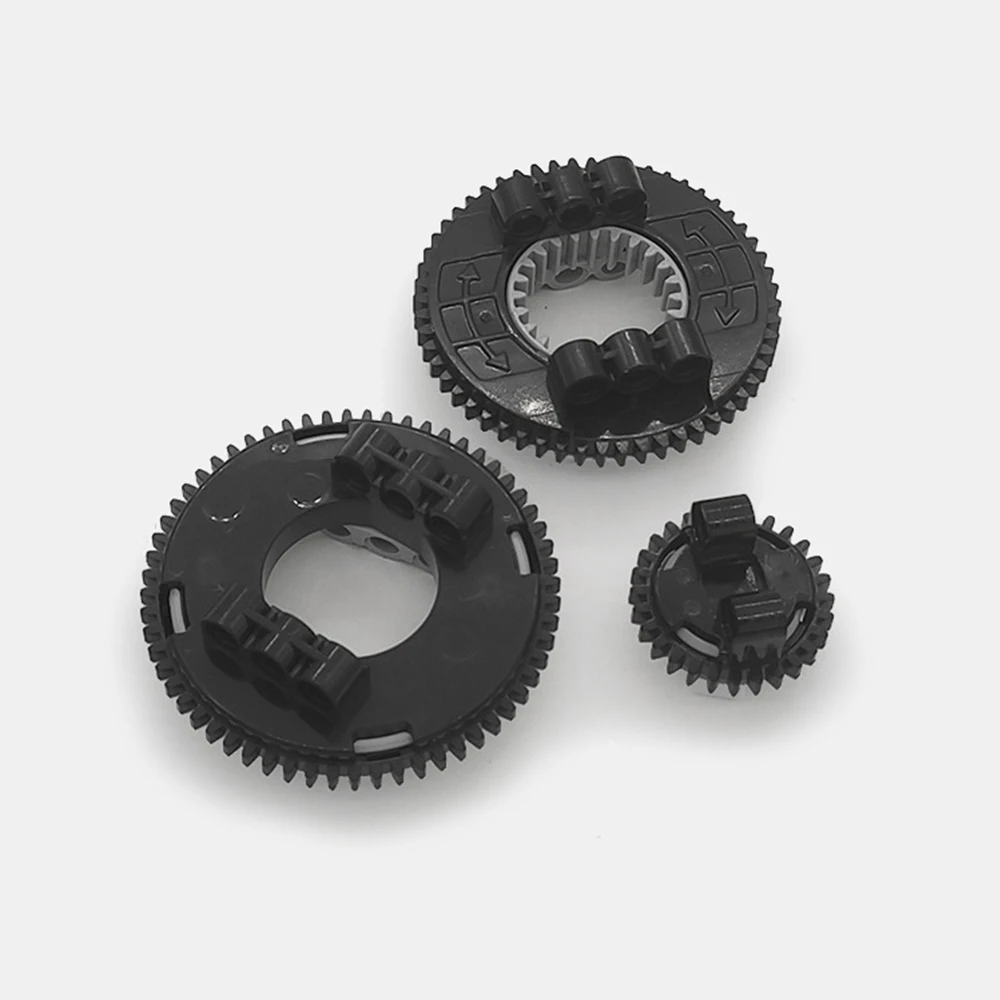 4 Set Moc Mini Plattenspieler 28/99009 Zahn Mini Bottom Top für Bausteine Technische Teile 99010 50163 48452 18938 18939