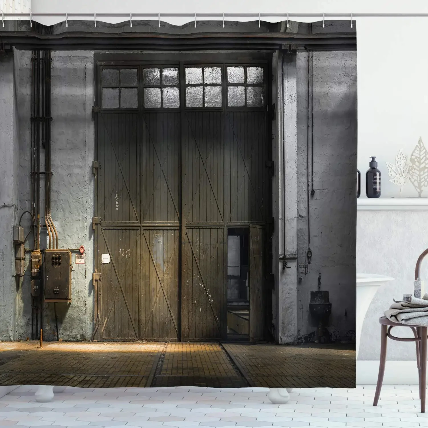 Factory Han Solo in Carbonite Fabric Shower Curtain Soft Polyester Gray Bathroom Curtain Set Accessory for Home Decor with Hooks 3