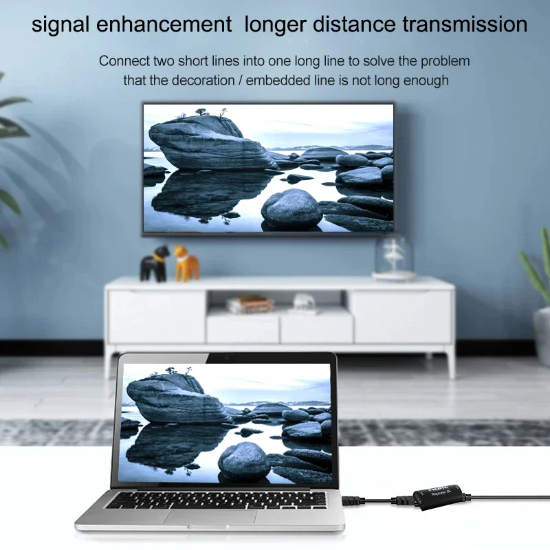 8k Repeater 30M 8K@60Hz 4K@120hz HDMI Cable Extender Signal Repeater Amplifier Booster Adapter Hdmi 2.1 HDR 3D Video Converter