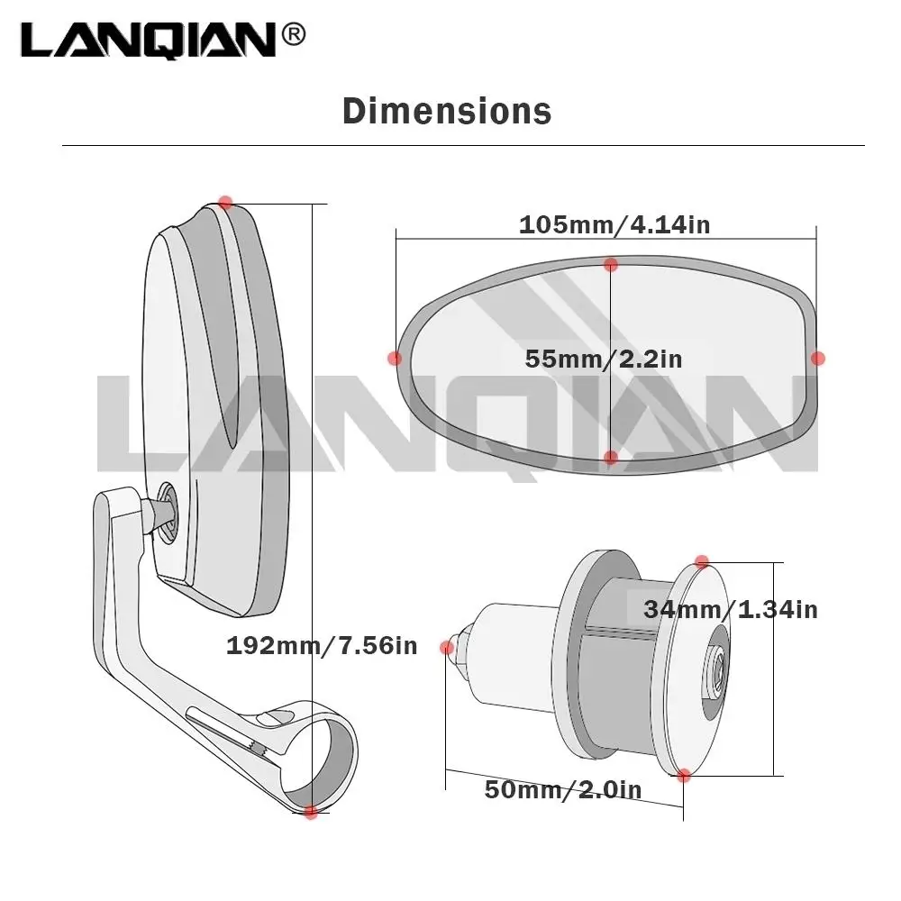 Ϲ 22MM ͻŰ  650R ER-6F/6N ER6F ER6N ninja300  H2R CNC  ̷ ̵ ̷