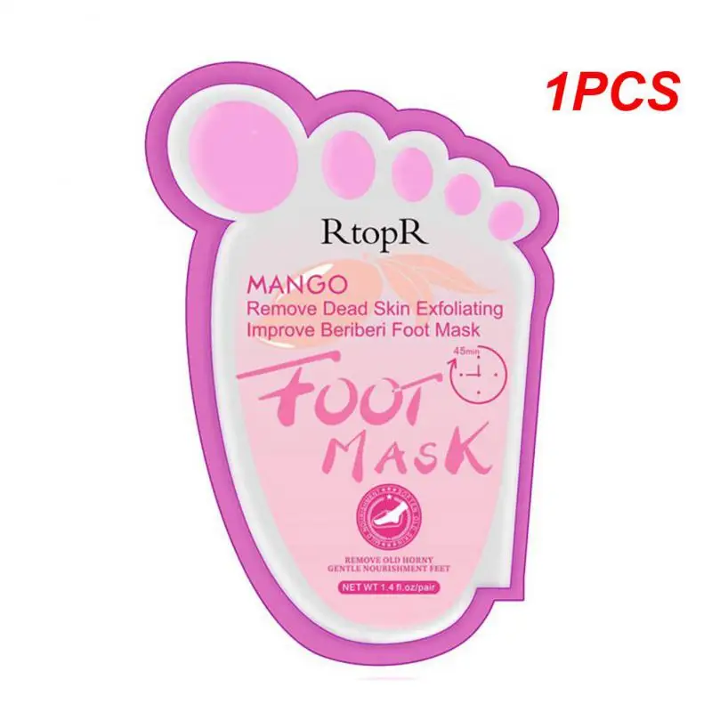 

1PCS Exfoliating Peel Foot Masks Soft Feet Callus Hard Dead Health Skin Care Mango soft nourishing foot mask Remove Dead Skin