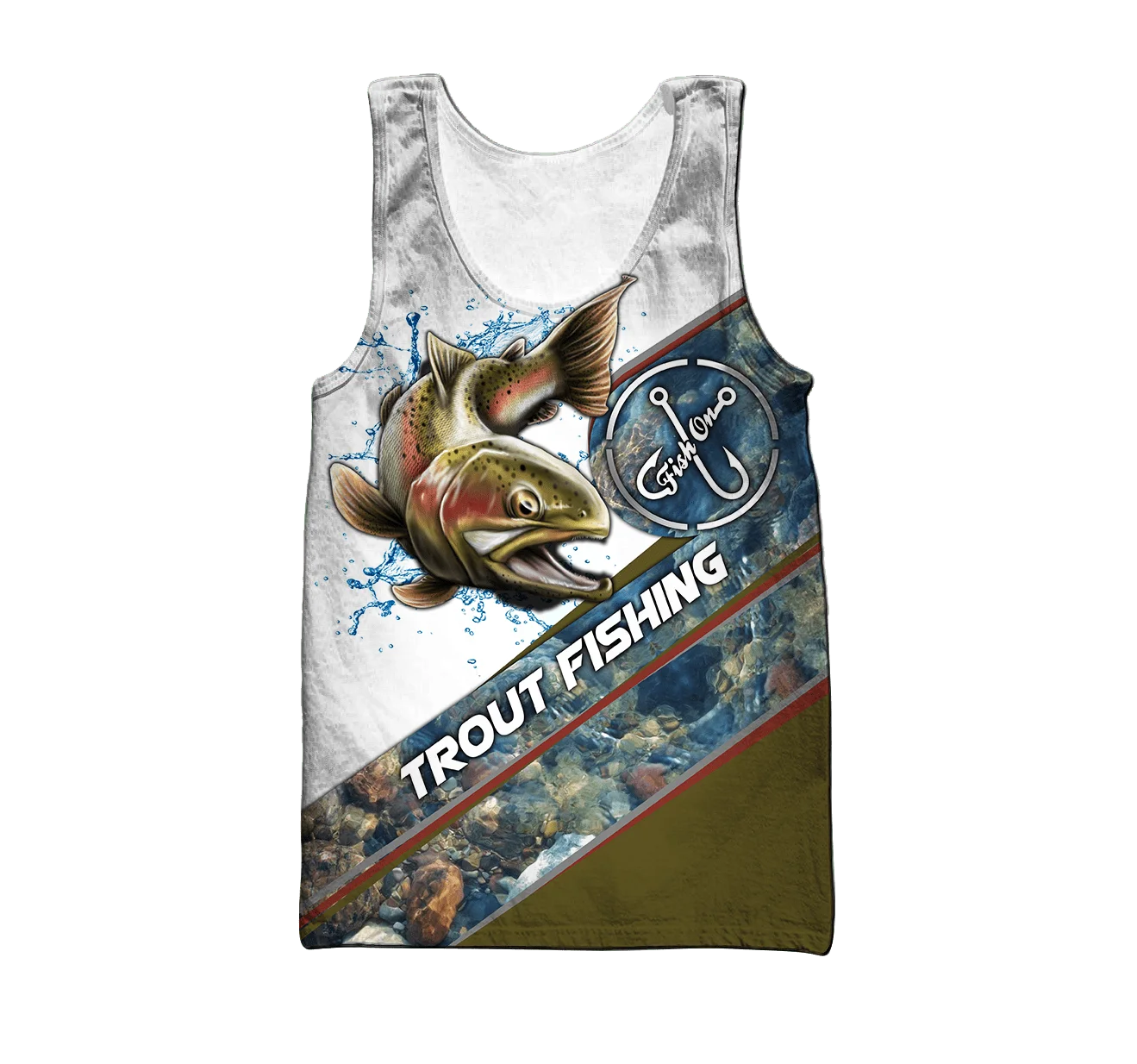 Liebe Forelle Angeln 3D All Over Gedruckt Männer weste Sommer Harajuku Ärmelloses T-shirt Unisex Casual Polyester Tank Tops BX-66 – Detail 5