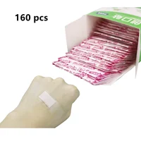160 Pcs/bag Simple Transparent Band-aids Waterproof Breathable Hemostatic Wounds Adhesive Bandage Strips First Aid Emergency Kit 2