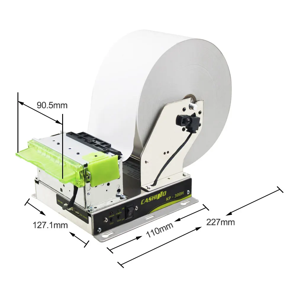

3inch KP-300 auto cutter car parking ticketing kiosk thermal printer