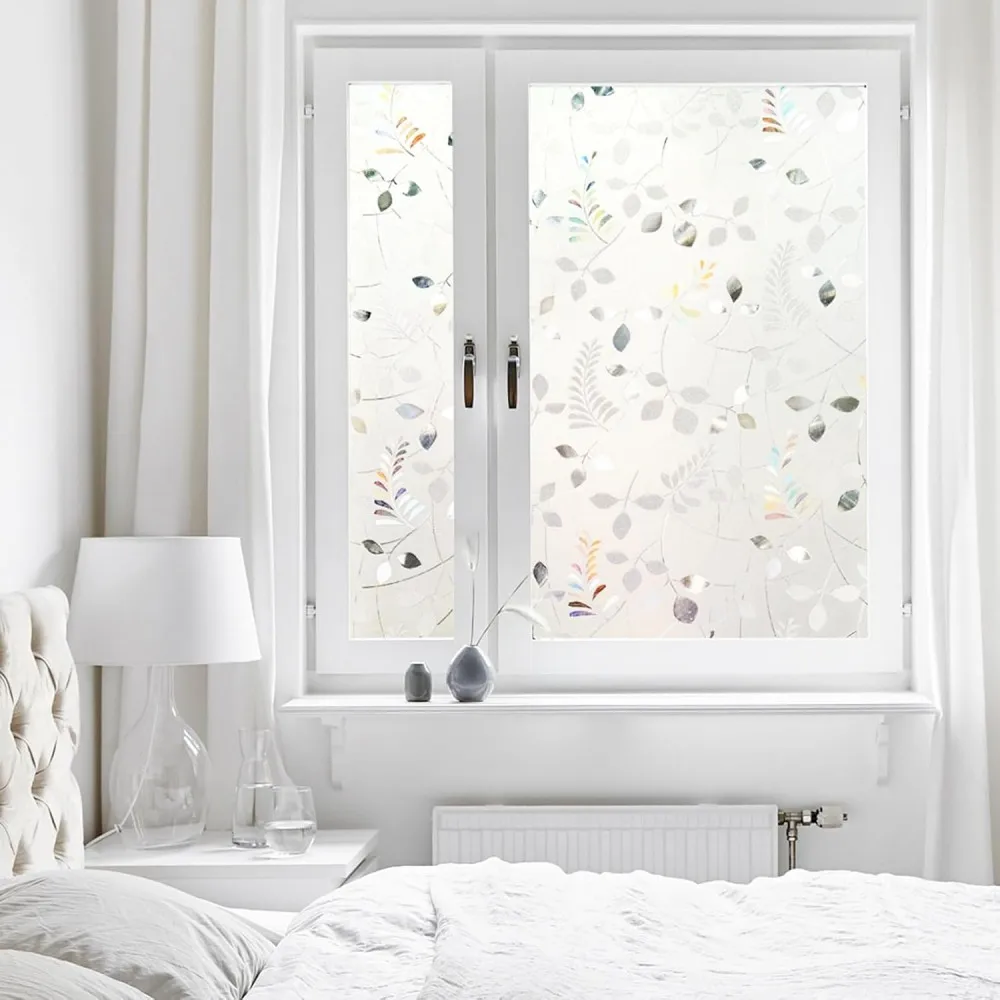 Window Privacy Film Stained Static Cling Glass Film 3D Decorative Colorful Glass Window Sticker for Home Sliding Door window film,window privacy film,window sticker