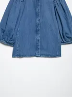 TFAFXY 2025 Spring Summer Casual Women's Denim Blouse Collar Single Breasted Loose Blouse New Fashion Shirts - Image 5