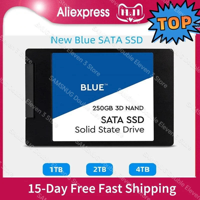 

New Blue SSD 2TB Internal Solid State Disque 500GB 1TB 3D hard drive hdd NAND SATA3 2.5" ssd sata 4tb For Laptop NoteBook ps5