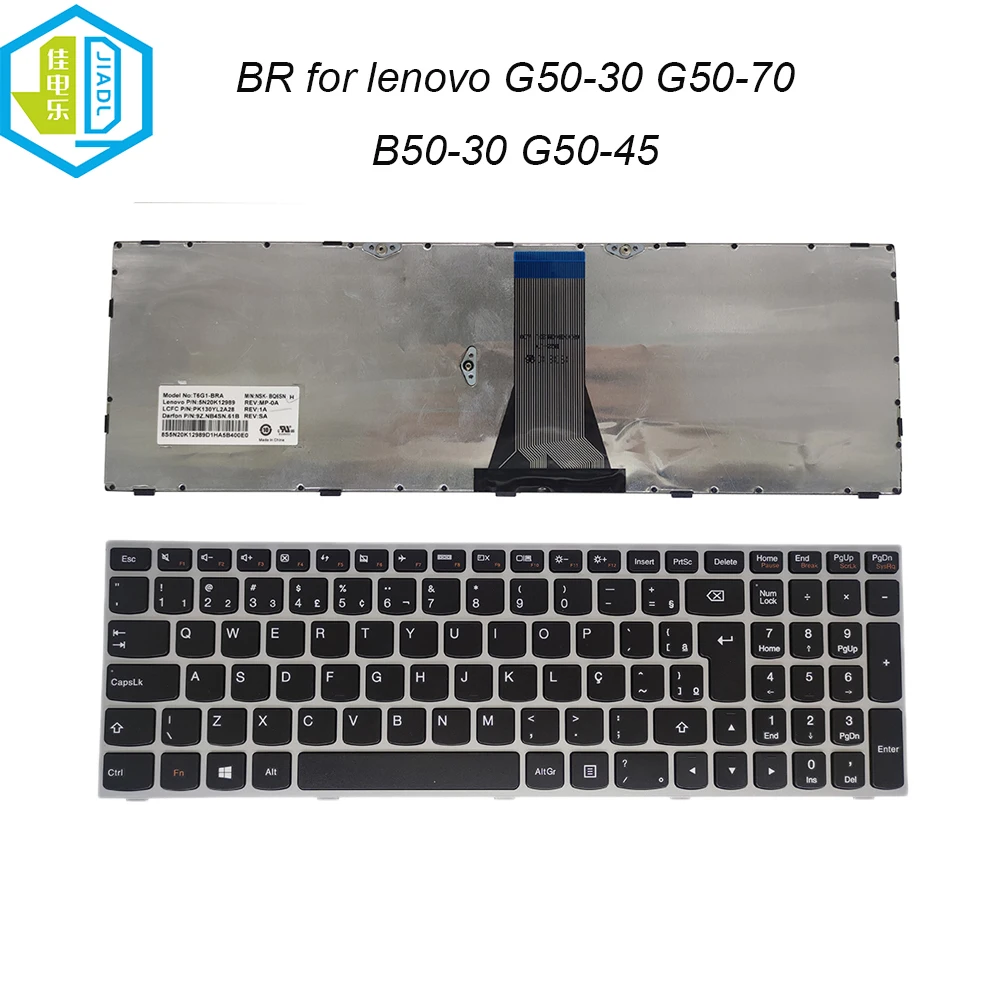 Computer Portatili Brasile Brasile Tastiera Per Lenovo G50 G50-30 G50-45 G50-70 G50-80 Z50 B50 Z50-75 Z51-70 Flex 2 15 T6G1-Bra 5N20K12989