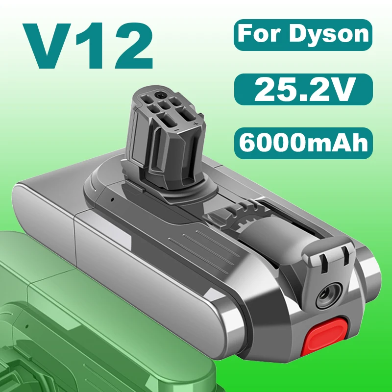 

Подходит для аккумулятора пылесоса Dyson V12 6,0 Ач серии SV20, SV30, SV35, SV46, сменная батарея для ручного пылесоса