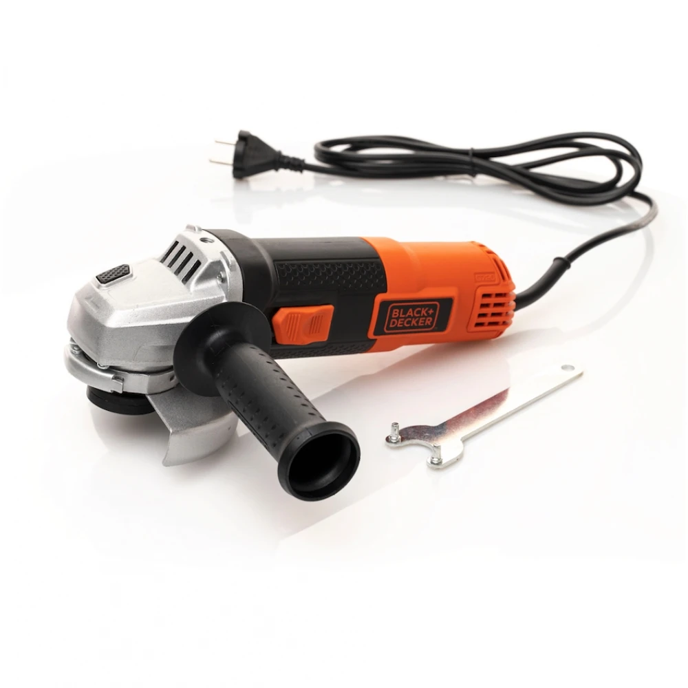 Машина шлифовальная угловая BLACK+DECKER KG8215 (Мощность 820 Вт, диск 115, регулировка положения кожуха без инструмента