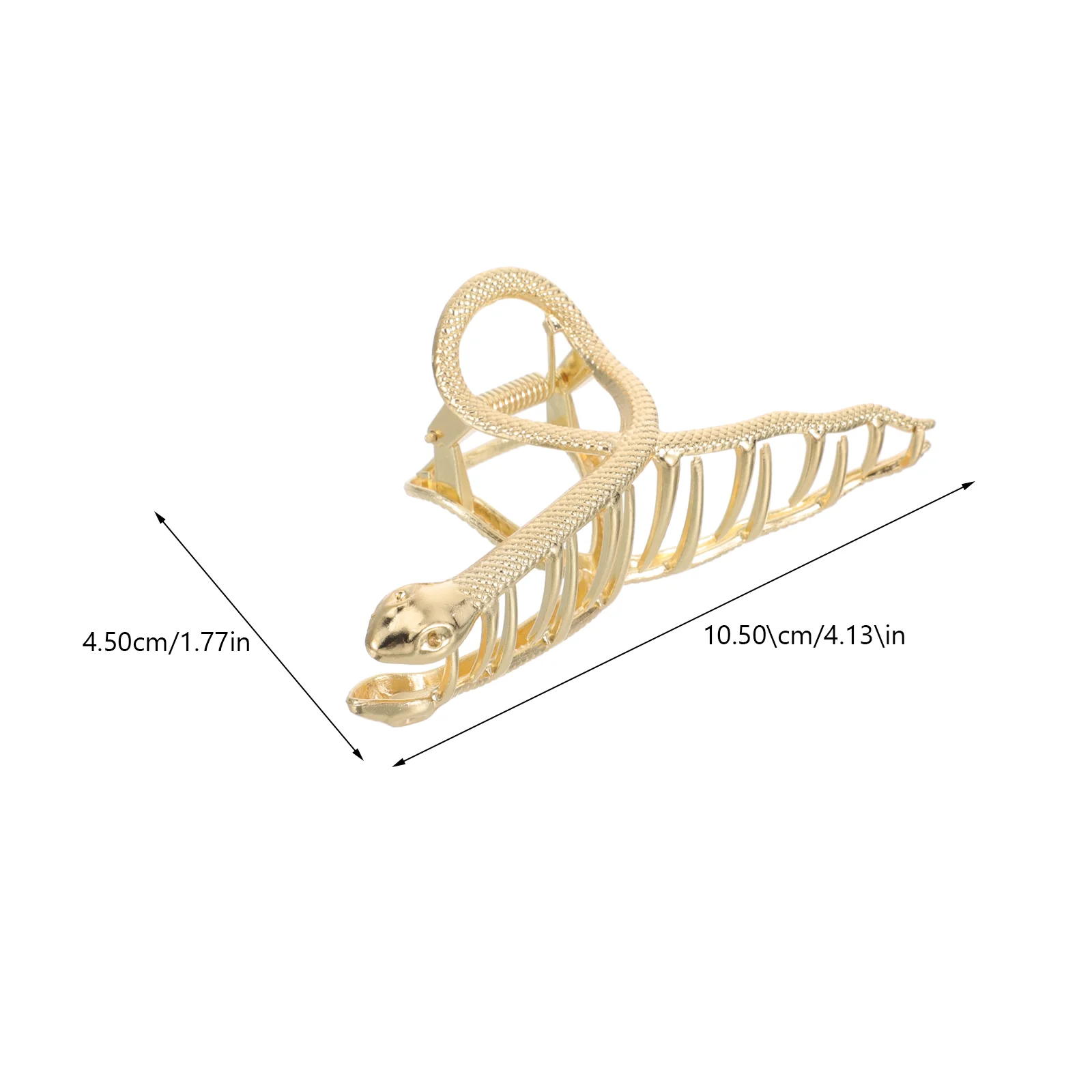 Snake Hair Claw Barrettes Pin Decorative Clips Metal Accessories for Women Thick 5