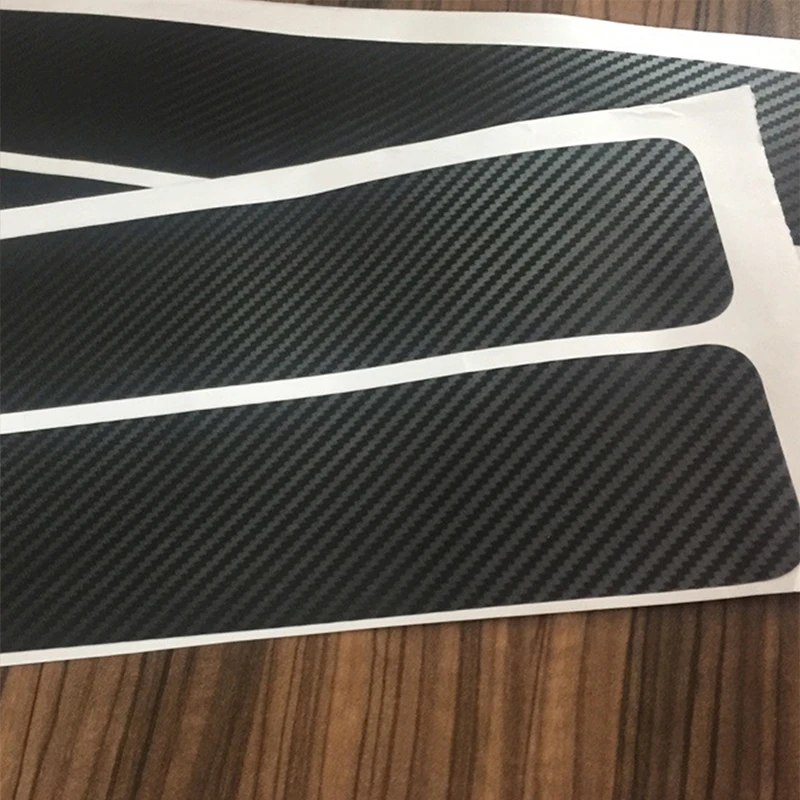 Car Stickers Car Door Stickers Automobile Interior Stickers Car Emblem Stickers Universal Car Door Sill Guard Sticker Film 4pcs Anti Scratch Carbon Scuff Pedal Guards Cover Door Sill Plate Fiber