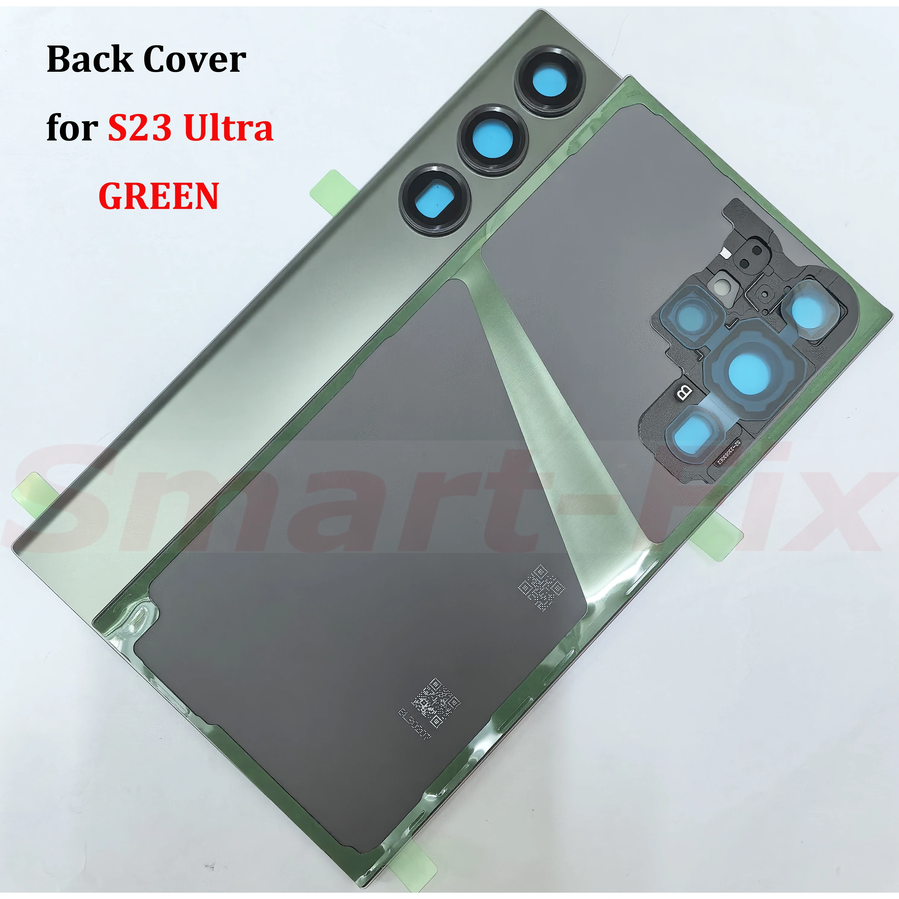 OEM 유리 후면 배터리 커버 케이스 SAM-S23Ultra S23U SM-S918B/DS SM-S918U 후면 도어 하우징 케이스 수리 교체 부품
