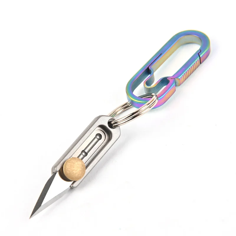 Retractable Utility Knife Portable Pocket Sized Student Art Knife Express Unpacking Paper Cutting