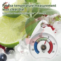 Thermomètre de réfrigérateur-30-20 deg C Thermomètre de réfrigérateur classique Grand cadran Thermomètre pour congélateur Réfrigérateur Refroidisseur 4