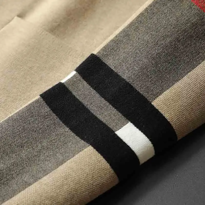 Knitted Cardigan for Luxury Brand Designer European Men Fashion Casual Pocket Sweater Coat Autumn Winter