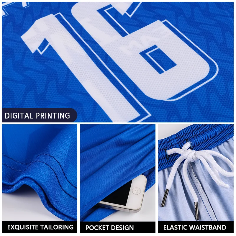 Sublimtion Cheap High Qualtiy Black And White Football Uniform 1 Piece Minimum Order Soccer Jersey Set For Men's M930