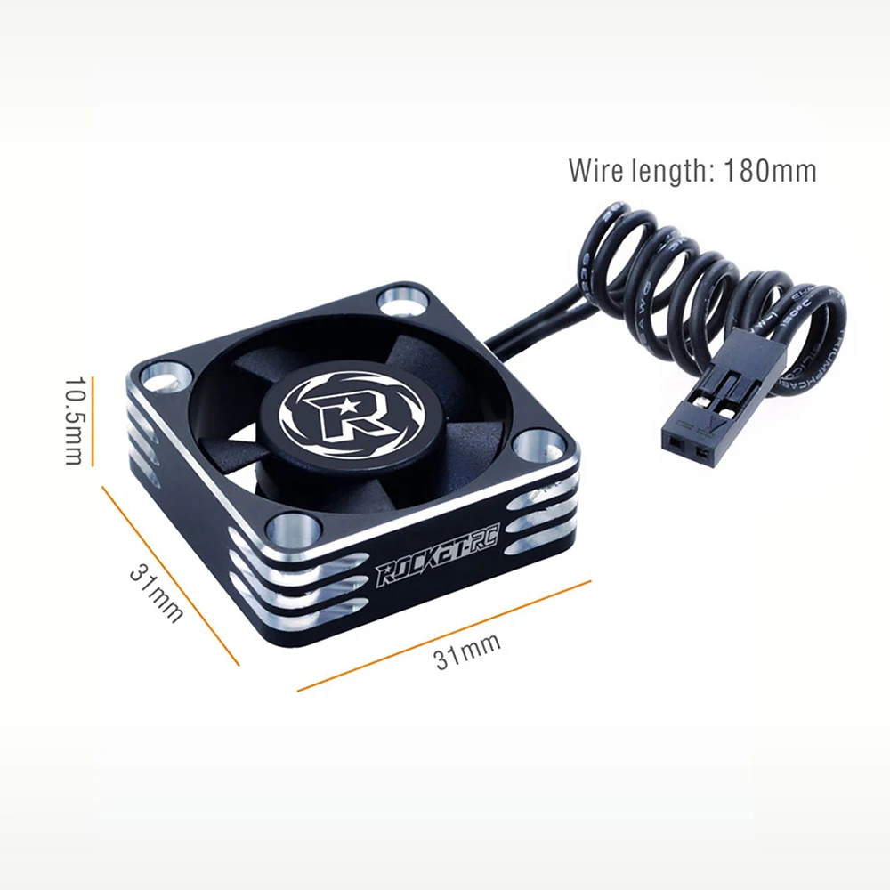 로켓 금속 모터 냉각 팬 28000RPM 방열 30mm 알루미늄 RC 자동차 540/550 브러시리스 모터 및 1/8 1/10 1/12 자동차