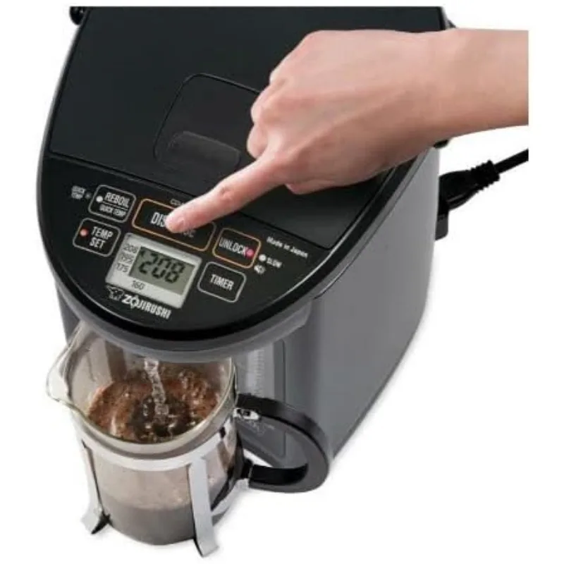 Zojirushi CD-NAC40BM Micom Water Boiler and Warmer (4-Liter, Metallic Black) 4